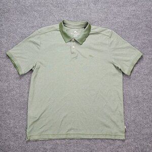 Tommy Bahama Polo Shirt Mens‎ XL Green Short Sleeve Golf Summer Beach Casual